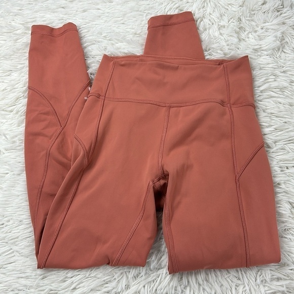 Lululemon In Movement Tight 25" *Everlux Rustic Coral - Picture 1 of 4